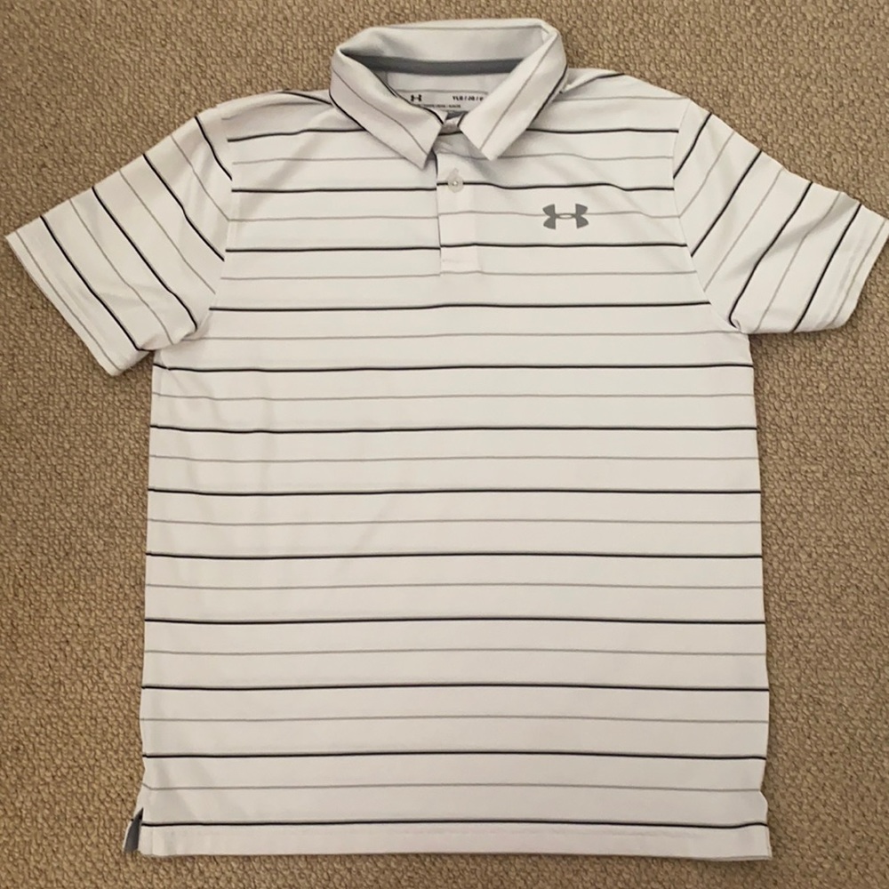Boys under armour golf shirt